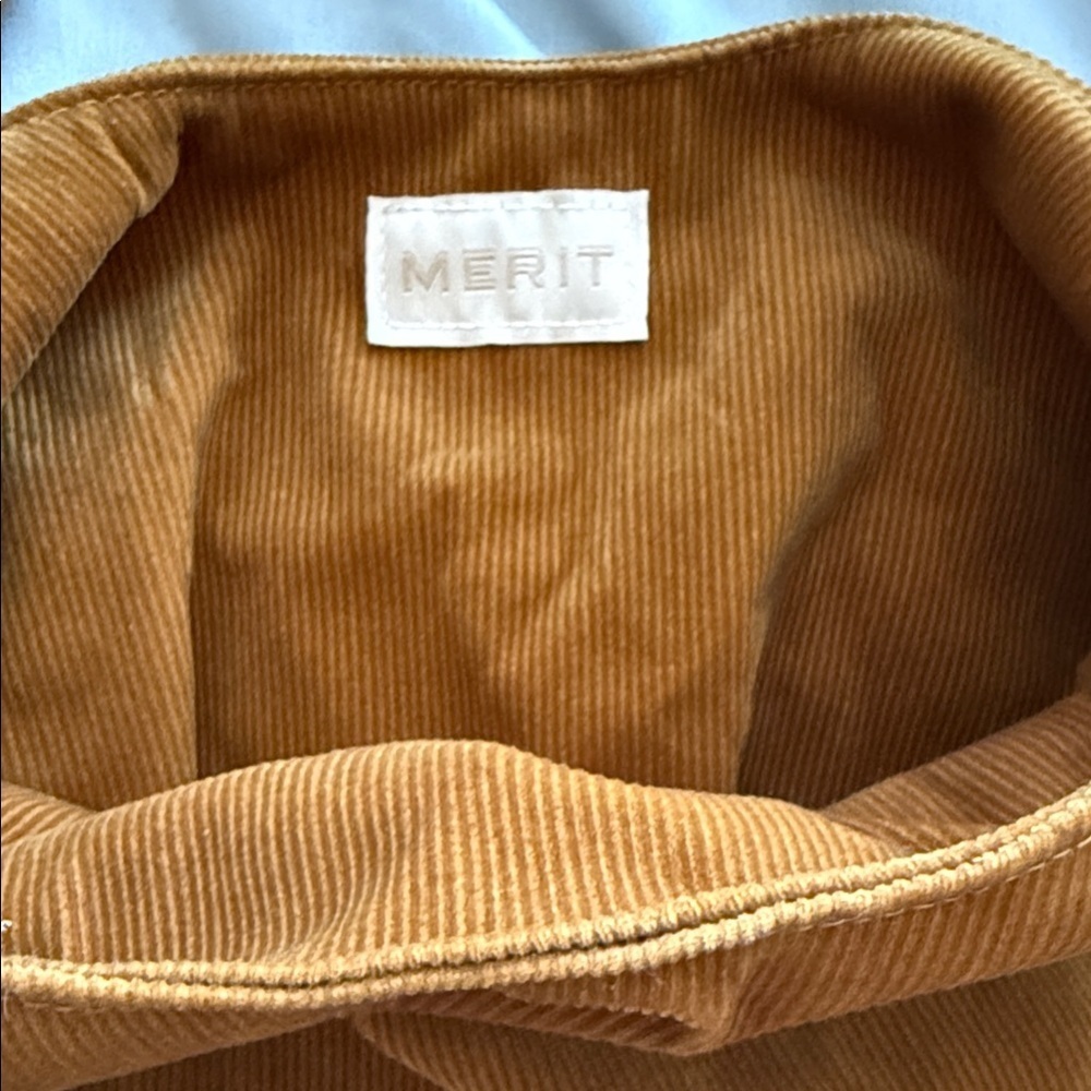 Merit Tan Corduroy Bag